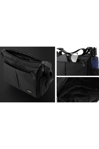 Férfi crossbody táska Sötétkék vízálló anyagból méret (25*33*13cm)