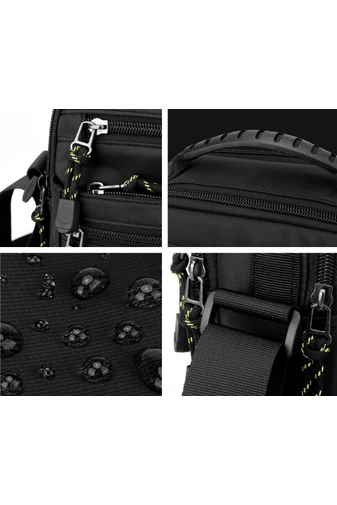 Geantă Crossbody Bonluo De Bărbați Albastra Din Material Impermeabil Dimensiune ( 25*21*8cm)