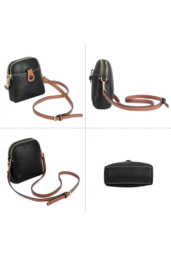 Mini kék valódi bőr Crossbody táska méret (20*14*8cm)