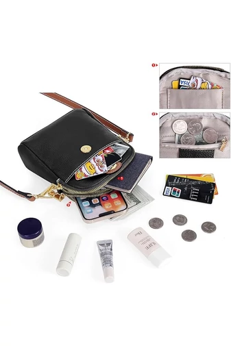 Mini kék valódi bőr Crossbody táska méret (20*14*8cm)