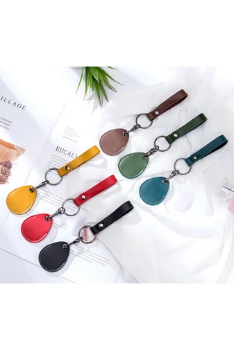 Breloc Pentru Chei Albastru Bonluo Din Piele Naturală (5,5*4,5cm)