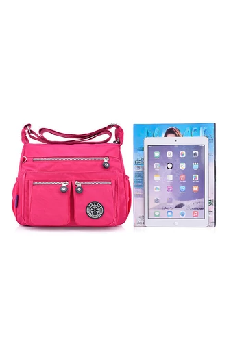 Geantă Crossbody Neagră Bonluo Din Material Impermeabil De Dimensiunea 22*29*12cm 