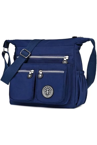 Geantă Crossbody Neagră Bonluo Din Material Impermeabil De Dimensiunea 22*29*12cm 
