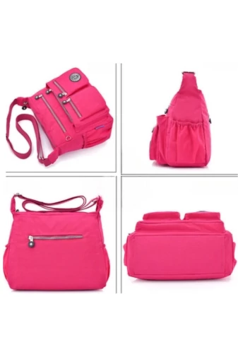 Geantă Crossbody Neagră Bonluo Din Material Impermeabil De Dimensiunea 22*29*12cm 