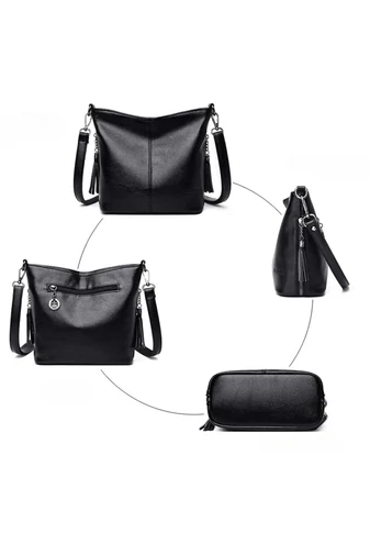 Bonluo Geantă Crossbody Alb Din Imitație De Piele De Dimensiunea 20*27*10cm