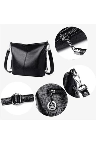 Bonluo Geantă Crossbody Alb Din Imitație De Piele De Dimensiunea 20*27*10cm