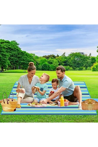 Pătură Picnic Bonluo Albastru Impermeabilă Dimensiunea 200*150cm