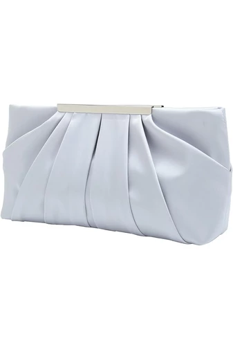 Bonluo Geantă Elegantă De Damă Argintie Cu Lanț Detașabil (28 cm x 15 cm x 5.5 cm)