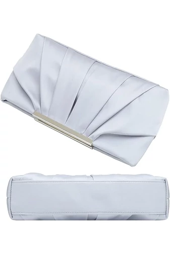 Bonluo Geantă Elegantă De Damă Argintie Cu Lanț Detașabil (28 cm x 15 cm x 5.5 cm)