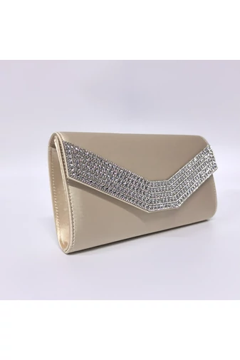 Bonluo Geantă Elegantă De Damă Cu Capac Accesorizat Cu Pietre (24x14x5.5cm)
