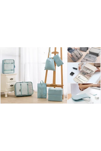 Bonluo Set Organizator Albastru Închis Ideal Pentru Călătorii Sau Organizare Dulap( 10buc)