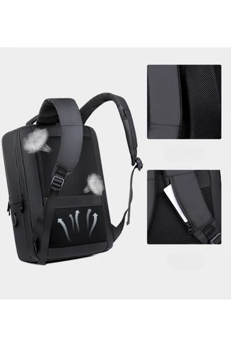 Bonluo Rucsac Bussines Gri Pentru Călătorii Calitate Premium Dimensiune (42x30x13cm)
