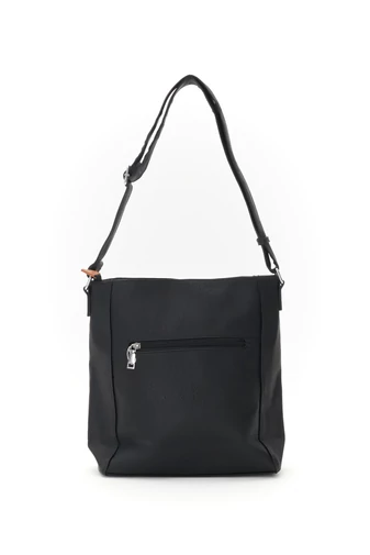 Fekete műbőr Crossbody táska nőknek Bonluo