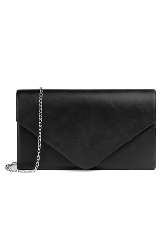 Elegáns fekete boríték típusú táska mérete 22*13*5 cm