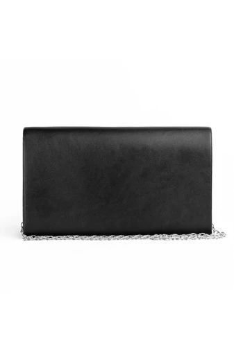 Elegáns fekete boríték típusú táska mérete 22*13*5 cm