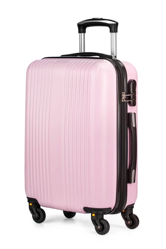 Világos Rózsaszín Keményfalú Kabinbőrönd Wizz Air Méretben (55x38x23cm)