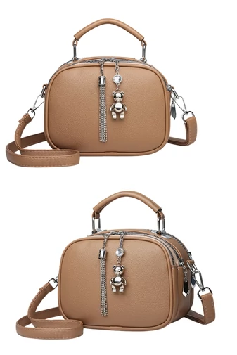 Zöld műbőr Crossbody táska mérete 14*20*10cm