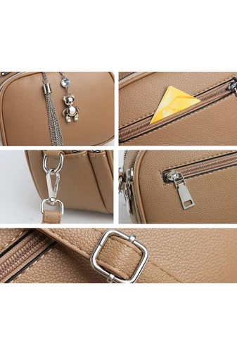 Zöld műbőr Crossbody táska mérete 14*20*10cm