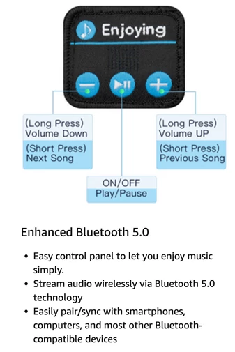 Banda Cu Căști Bonluo Gri Cu Bluetooth Și Cablu Usb Inclus