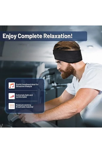 Banda Cu Căști Bonluo Gri Cu Bluetooth Și Cablu Usb Inclus