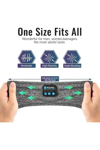 Banda Cu Căști Bonluo Gri Cu Bluetooth Și Cablu Usb Inclus