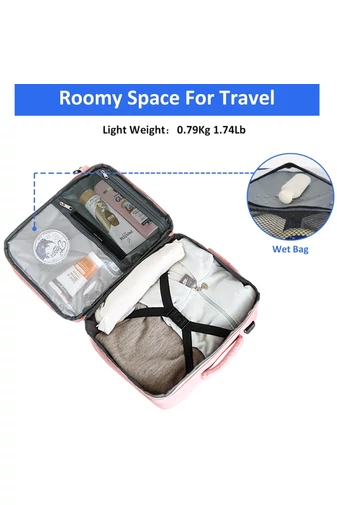 Többfunkciós Hátizsák Wizzair méret 40*30*20cm 15,6&quot; laptop számára Rózsaszín Bonluo