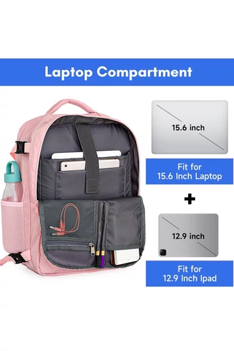 Többfunkciós Hátizsák Wizzair méret 40*30*20cm 15,6&quot; laptop számára Rózsaszín Bonluo