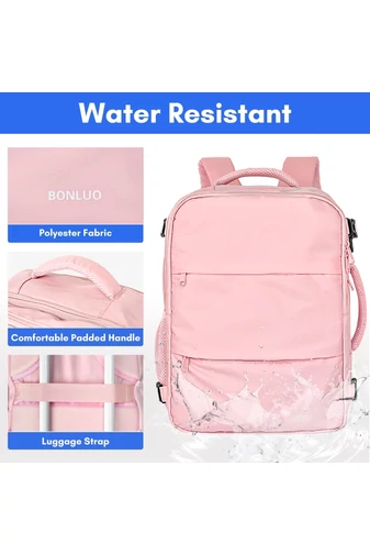 Többfunkciós Hátizsák Wizzair méret 40*30*20cm 15,6&quot; laptop számára Rózsaszín Bonluo