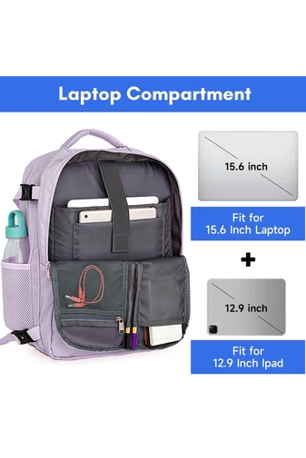 Többfunkciós Hátizsák Wizzair méret 40*30*20cm 15,6&quot; laptop számára Lila Bonluo