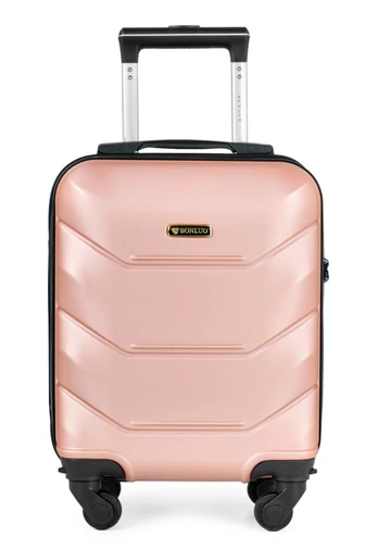 Kabinbőrönd, Wizzair Kézipoggyász 40*30*20cm Bonluo Rosegold ABS anyagból