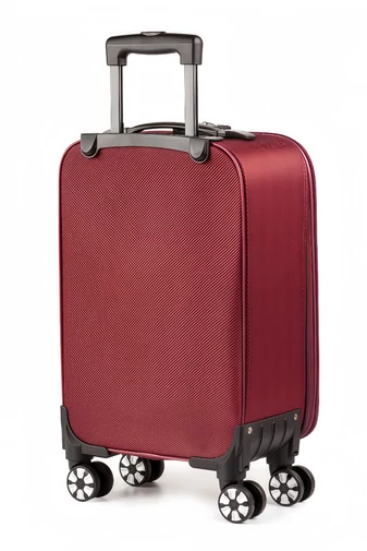 Wizz Air Kabinméretű Gurulós Bőrönd Levehető Kerekekkel Leonardo Da Vinci, Puha és Bővíthető Falakkal, Bordó 47×35×20cm