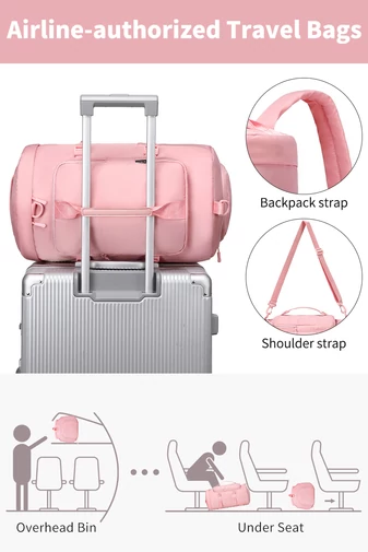 Prémium Minőségű Sötét Rózsaszín Vízálló Utazótáska/Hátizsák Wizz Air Méretben (40x30x20cm)