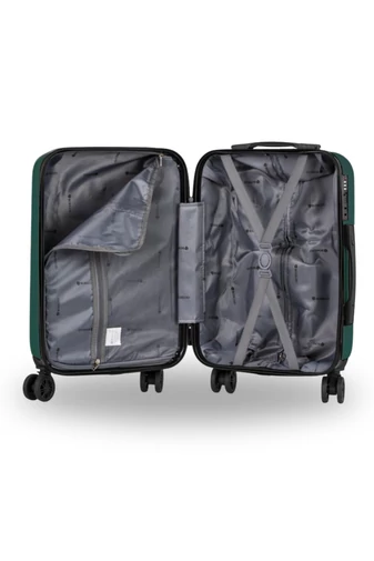 Kabinbőrönd Keményfalú Kézipoggyász Wizz Air Méretben Bonluo Sötétzöld 55X34X20cm