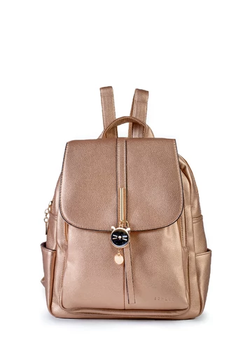 Női Hátizsák Cicafej Kiegészítővel Bonluo Rosegold Műbőr (30x25x13cm)
