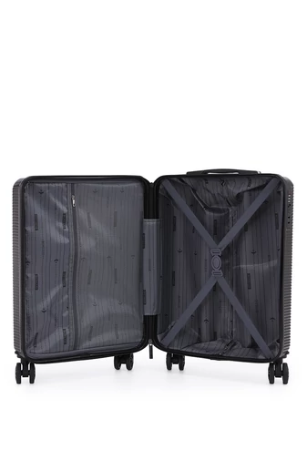 Kabinbőrönd Wizzair, Keményfalú Kialakítással, Levehető Kerekekkel, Bonluo, Fekete 55×40×20cm