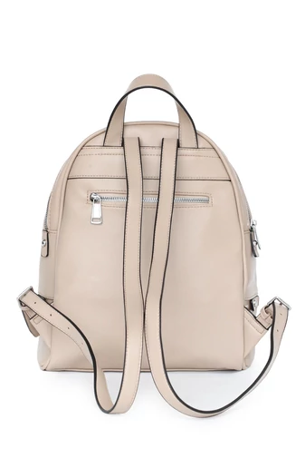 Női Elegáns Hátizsák,PU műbőrből, több rekesszel, Khaki 30×27×11cm