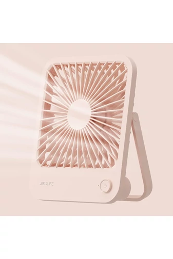 Rózsaszín ultra vékony hordozható ventilátor - Összecsukható, csendes, 4 sebességfokozattal, 2000 mAh akkumulátorral