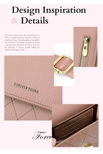 Crossbody Táska Mini, PU Anyagból, Praktikus Kialakítással és Állítható Pánttal, Bonluo Lila 19×12,5×6cm