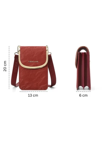 Crossbody Táska Multifunkciós, Kompakt és Elegáns Kialakítással, Bonluo Barna 20×13×6cm