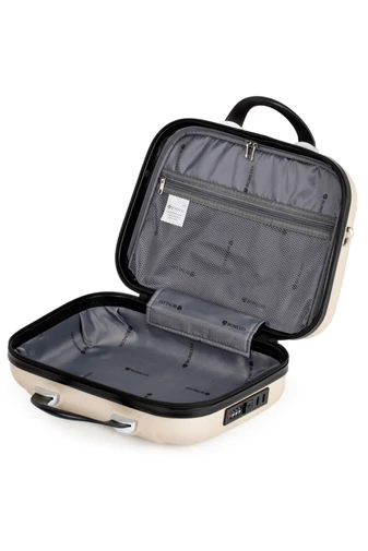 Bonluo  bőrönd Rosegold kocsi rögzítővel Merev falú Wizz-air (40X30X15)