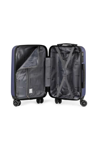 Kabinbőrönd Keményfalú Kézipoggyász Wizz Air Méretben Bonluo Sötétkék 55X34X20cm