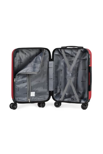Kabinbőrönd Keményfalú Kézipoggyász Wizz Air Méretben Bonluo Bordó 55X34X20cm