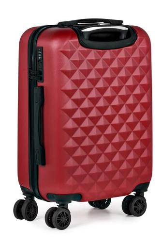 Kabinbőrönd Keményfalú Kézipoggyász Wizz Air Méretben Bonluo Bordó 55X34X20cm