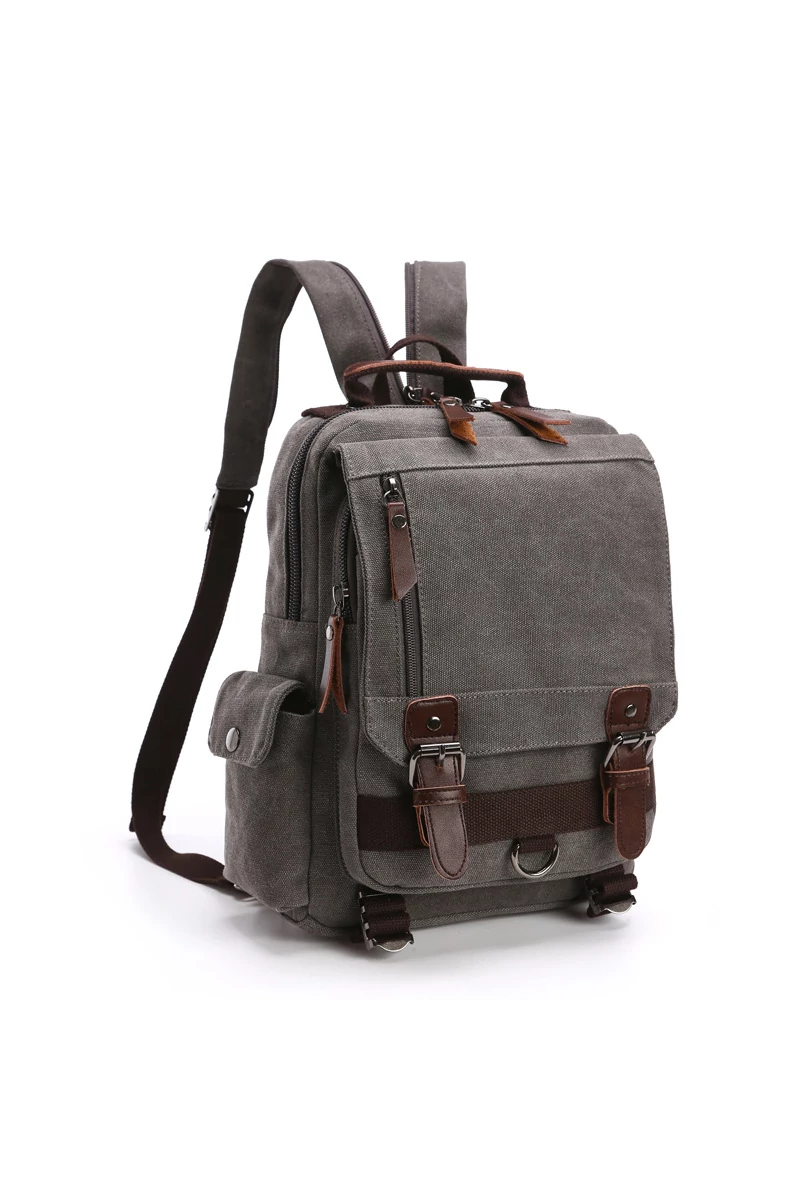 Szürke Tartós Unisex Hátizsák/Crossbody Táska (33x29x11cm)