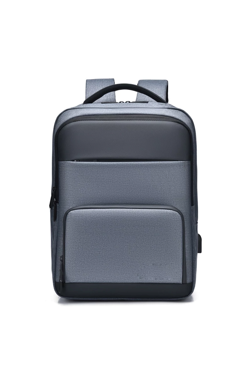 Szürke Bőröndhöz Rögzíthető Hátizsák USB tárolóhellyel, Több Zsebbel Wizz Air méretben (40x20x30cm)