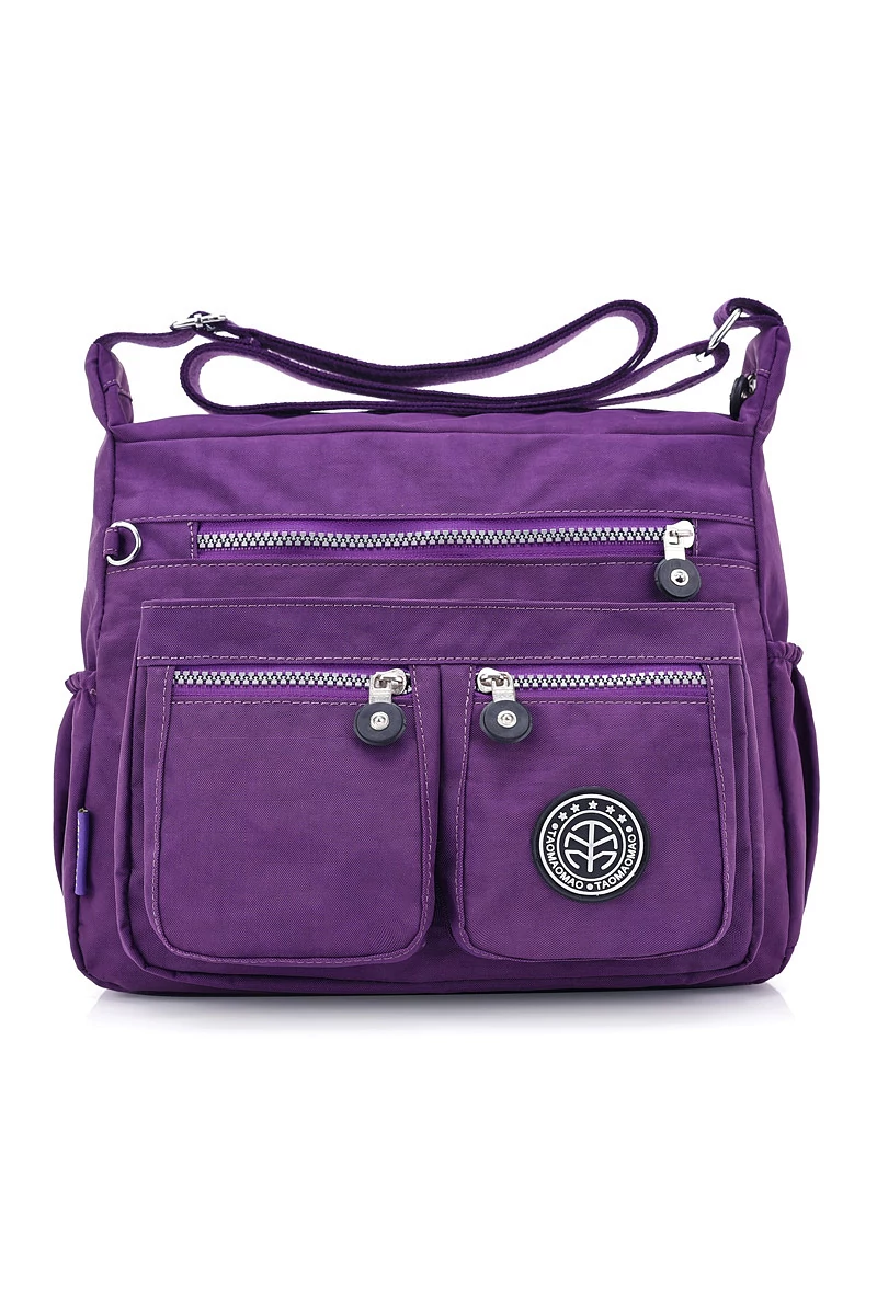 Lila Vízálló Crossbody Táska (22x29x12cm)