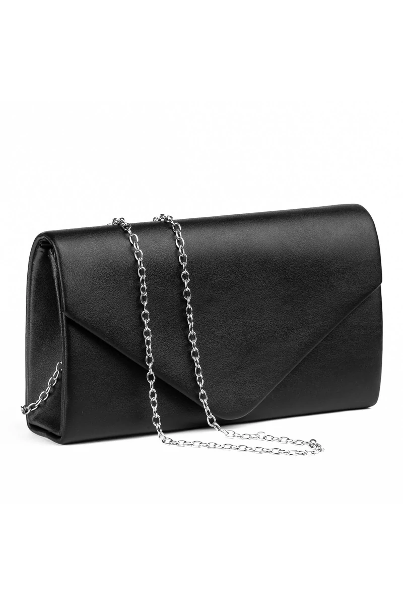 Elegáns fekete boríték típusú táska mérete 22*13*5 cm