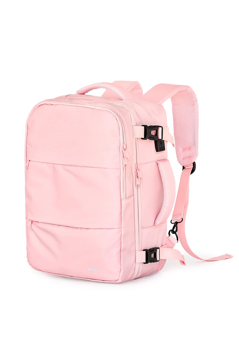 Többfunkciós Hátizsák Wizzair méret 40*30*20cm 15,6" laptop számára Rózsaszín Bonluo