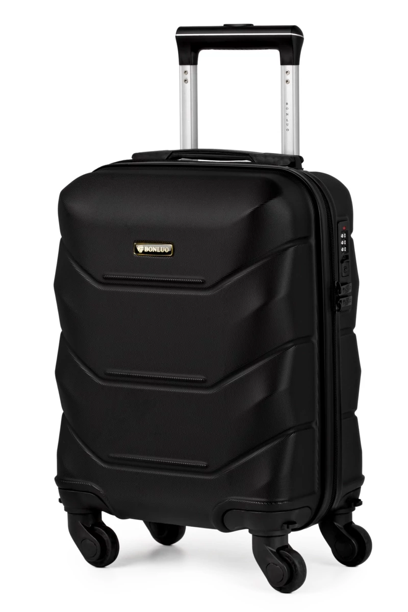 Kabinbőrönd, Wizzair Kézipoggyász 40*30*20cm Fekete ABS anyagból