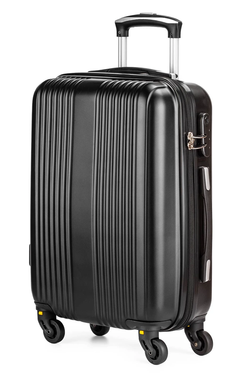 Kabinbőrönd Wizz-Air méret 55x36x23cm ABS anyagból Fekete